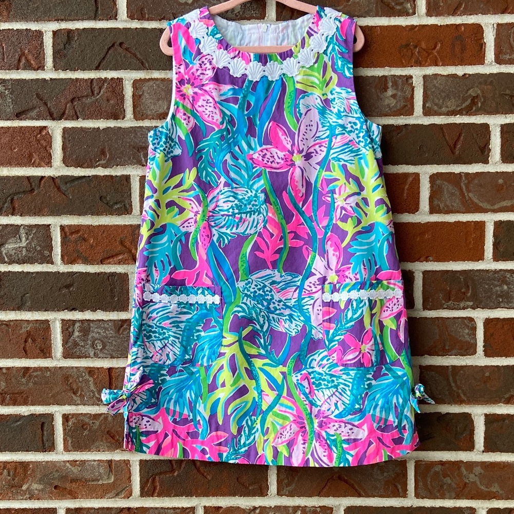 B1G2F 🚨 Lilly Pulitzer Multicolor Bright and Neon Tropical Patterned Dress